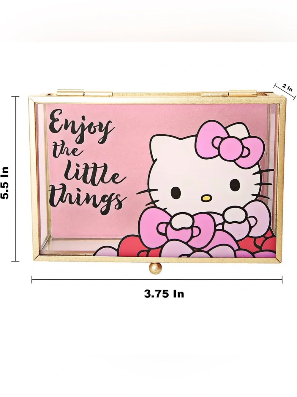 Hello Kitty Jewelry Box - Enjoy the Little Things Glass